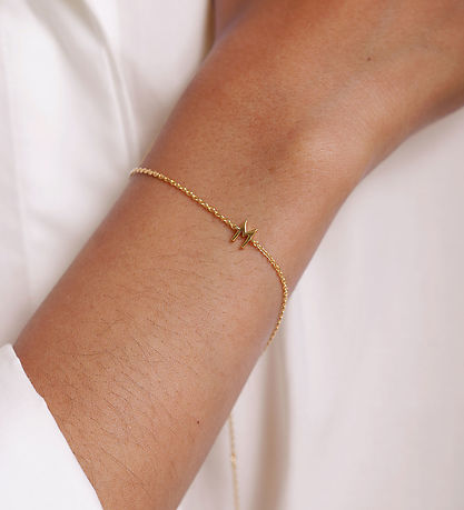 Design Letters Armband - M - 18K guldpläterad