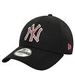 New Era Derhúfa - 9Fjörutíu - New York Yankees - Svart/Bleikt/Gu