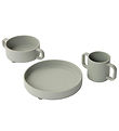 Everleigh & Me Dinner Set - Silicone - 3 Parts - Charcoal