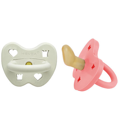 Hevea Pacifiers - 3-36 Mths. - 2-Pack - Natural Rubber - Winter 