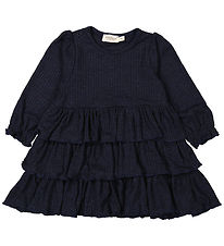 MarMar Dress - Rib - Damina - Dark Night w. Glitter