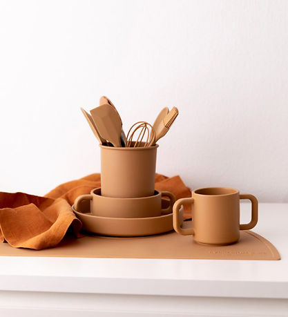Everleigh & Me Dinner Set - Silicone - 3 Parts - Rust