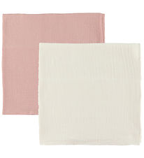 Ooh Noo Muslinfiltar - 2-pack - 65x65 cm - Ivory & Blush