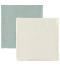 Ooh Noo Muslin Cloths - 2-Pack - 65x65 cm - Ivory & Sage