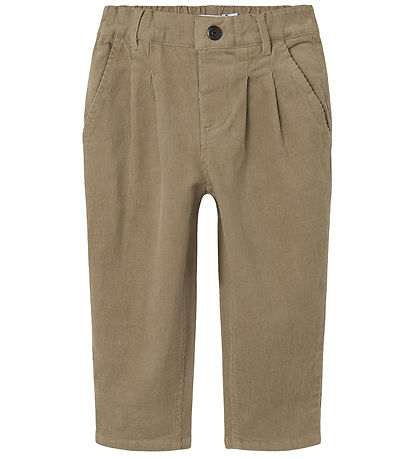 Name It Corduroy Trousers - NmmBen - Weathered Teak