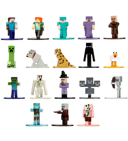 Jada Fígúrur - 18 Stk. - Minecraft Multi-Pack Nanofigs