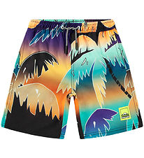 Molo Badeshorts - UV50+ - Nilson - Verblasste Palmen