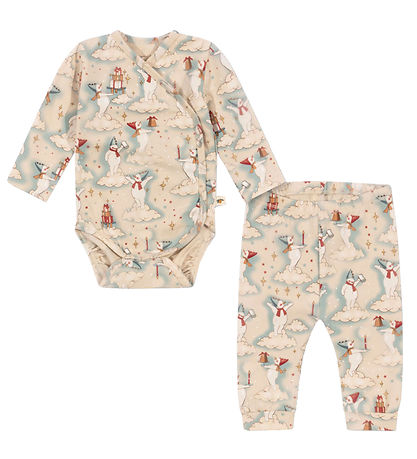Konges Sløjd Wrap Bodysuit L/æ/Trousers - Let It Snow