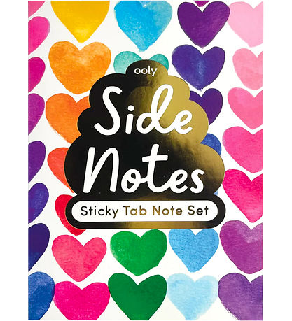 Ooly Sticky Notes Book - Side Notes - Rainbow Hearts