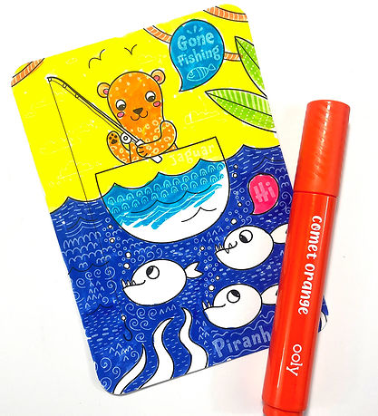Ooly Coloring sheet - Undercover Art - 12 pcs - Rainforest Fun