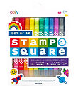 Ooly Dubbelzijdig Markers - Stempel a Square - 12 stk