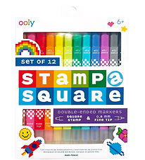 Ooly Double-sided Markers - Stamp a Square - 12 pcs