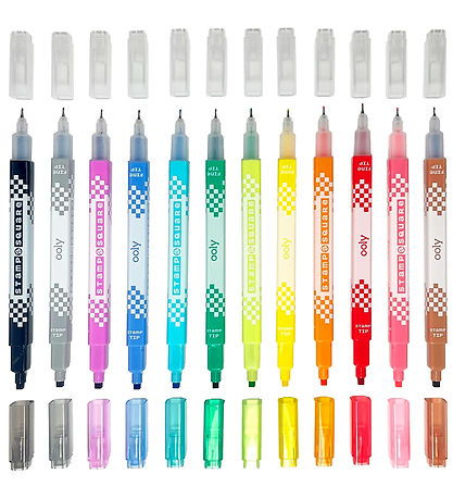 Ooly Double-sided Markers - Stamp a Square - 12 pcs