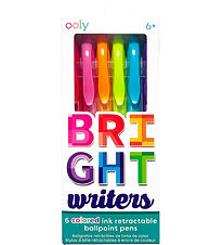 Ooly Ballpoint pens - Bright Writers Colored Ballpoint Pens - 6 