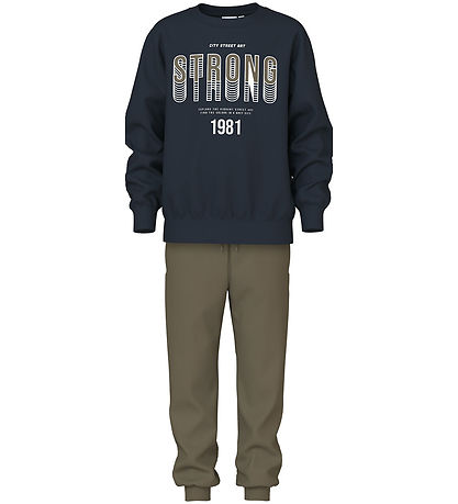 Name It Sweat Set - Sweatshirt/Sweatpants - NkmObelix - Dark Sap