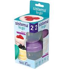Sistema Containers - Yogurt 2-Pack - 150 mL - Turquoise/Purple