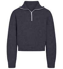 Grunt Blouse - Knitted - GrSuso - Charcoal Melange