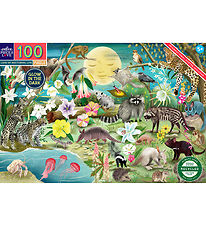Eeboo Puzzlespiel - 100 Teile - Fluoreszierend Nächtlich