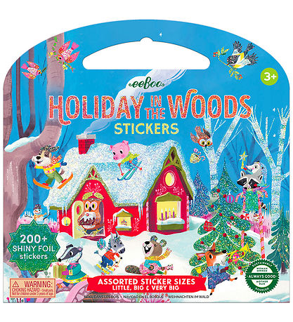 Eeboo Sticker book - 200+ pcs - Christmas I The forest