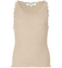 Rosemunde Top - RkBeathe - Rib - Silver Lining w. Lace