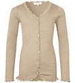 Rosemunde Cardigan - RKBeatha - Rib - Silver Lining m. Spitze