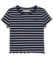 Tommy Hilfiger T-shirt - Rib - Blue Base White Stripe
