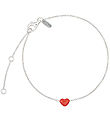 Design Letters Bracelet - Little BIG Love - Silver/Red