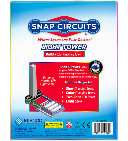 Snap Circuits Light Tower Set - Build A Color Changing Tower