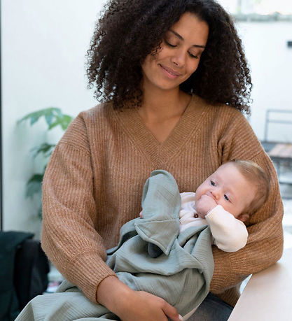Doomoo Nursing blanket w. Teether - Muslin - 100x85 cm - Green