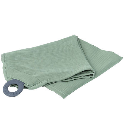 Doomoo Nursing blanket w. Teether - Muslin - 100x85 cm - Green