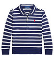 Polo Ralph Lauren Polo shirt w. Zipper - Navy/White Striped