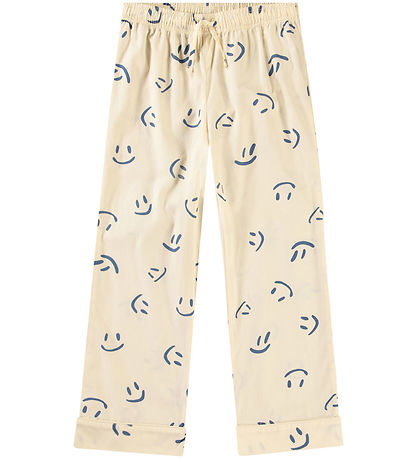 Molo Pyjama Set - Shirt/Trousers - Lex - Happy White