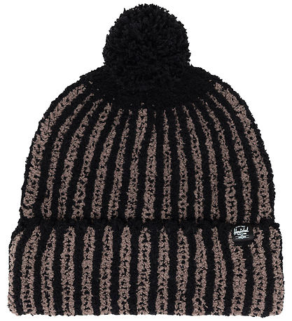 Herschel Beanie - Boucle Pom - Black/Bungee Cord