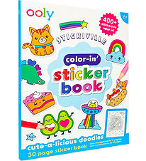 Ooly Stickerboek - Inkleuren - Schattige-A-Licious Doodles