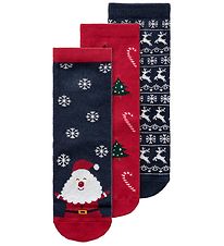 Name It Socken - NmmRichristmas - 3er-Pack - Dark Sapphire/Jeste