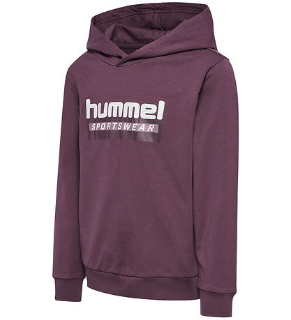 Hummel Hoodie - hmlTukas - Huckleberry w. Print