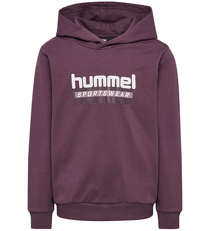 Hummel Hoodie - hmlTukas - Huckleberry w. Print