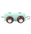 Kinder and Kids Alphabet Train - Trailer - Wood - Arctic Blue
