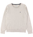 GANT Blouse - Shield Classic+ Cotton C-Neck - Knitted - Light Be