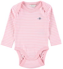 GANT Samfella L/æ - Shield Striped - Blushing Pink