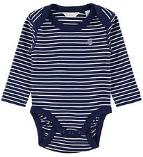GANT Samfella L/æ - Shield Striped - Marine