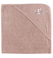 Nørgaard Madsens Babyhandduk - 100x100 cm - Mauve m. Lejon
