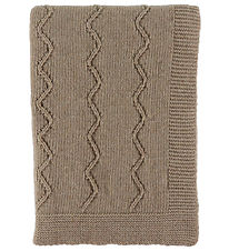 Nørgaard Madsens Blanket - 75x100 cm - Wool - Caramel Brown