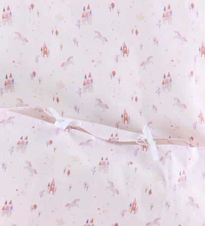 Nørgaard Madsens Bedding - Baby - Pink w. Unicorn and Castle