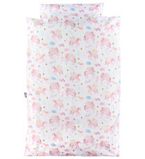 Nørgaard Madsens Bedding - Baby - White w. unicorn