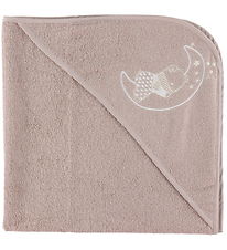 Nørgaard Madsens Baby towel - 100x100 cm - Beige w. Soft Toy