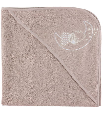 Nørgaard Madsens Baby towel - 75x75 cm - Beige w. Soft Toy on Sk