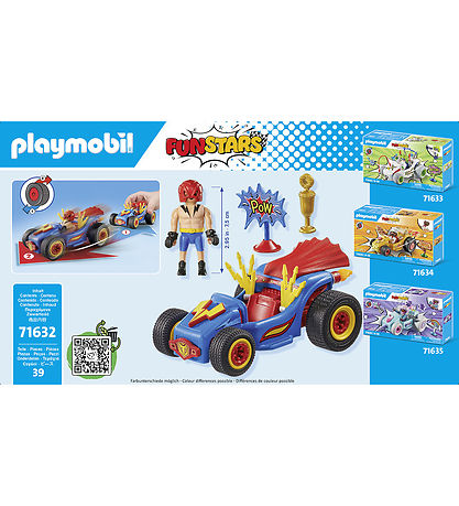Playmobil Funstars - Racing Wrestler - 71632 - 39 Dele