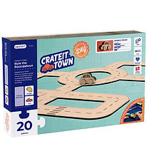 Set de Création Crateit - Ville - Bois - Rond-point - 28 Parties