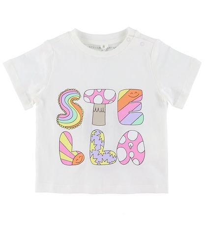 Stella McCartney Kids 티셔츠 - 아이보리 포함 프린트